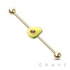 CUTE AVOCADO 316L SURGICAL STEEL INDUSTRIAL BARBELL